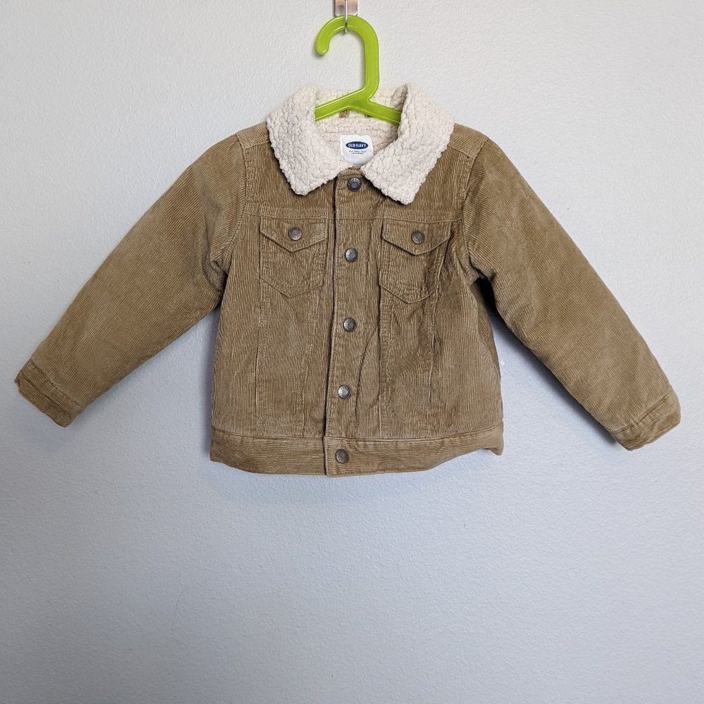 Old Navy Faux Shearling Lined Corduroy Jacket